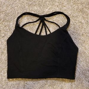 Criss cross strappy bandeau top